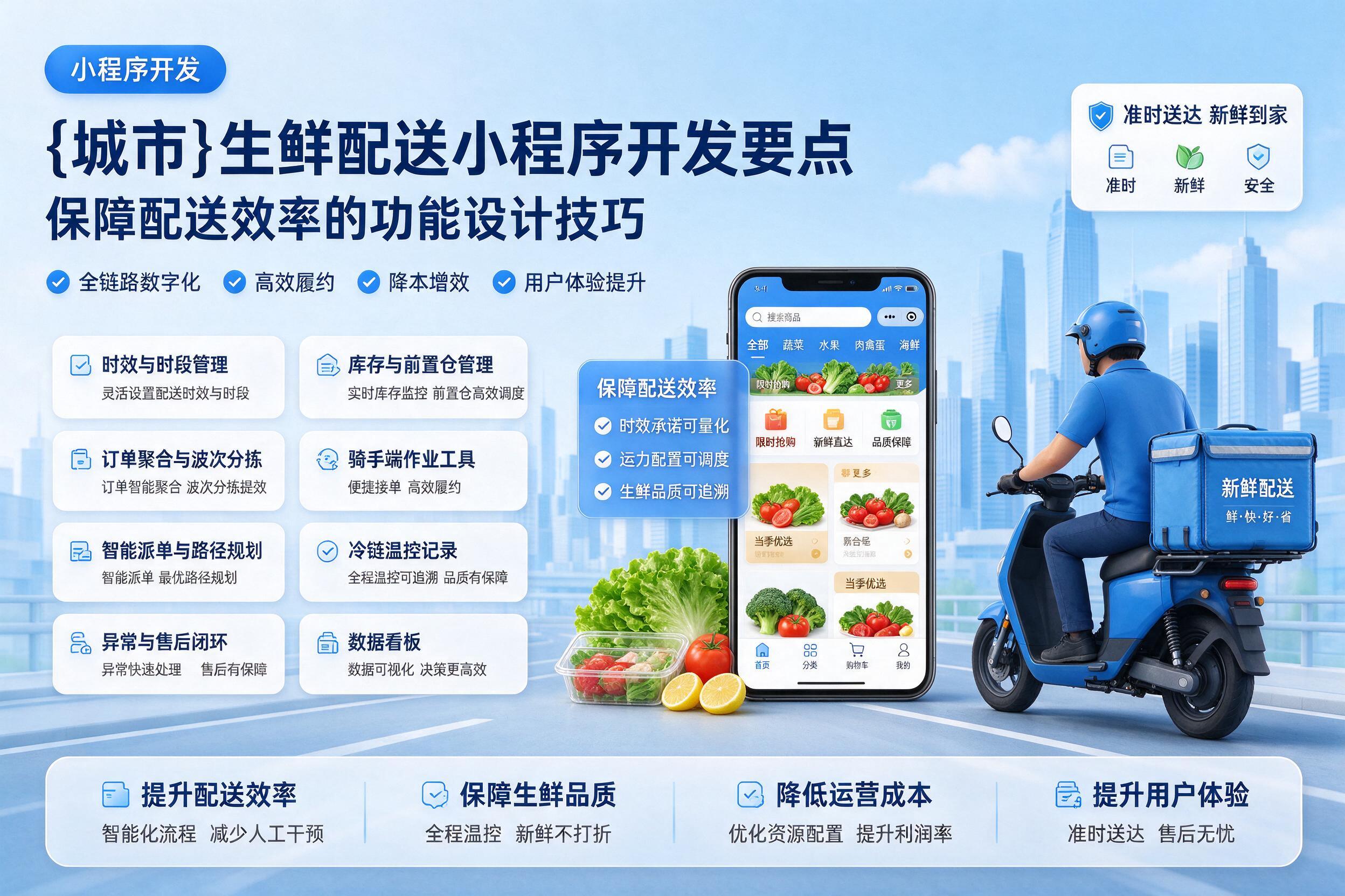 定日生鲜配送小程序开发要点：保障配送效率的功能设计技巧
